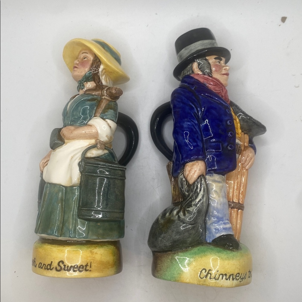 Franklin mint Cries of London Mil maid & “Chimney Sweep Toby Jug